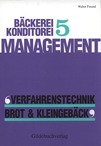 9783773401342: Bckerei-Konditorei Management V.