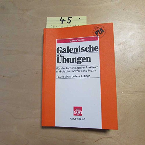 Beispielbild fr Galenische bungen zum Verkauf von medimops