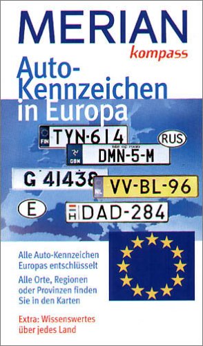 Autokennzeichen in Europa. - Maedebach, Martin: 9783774207349