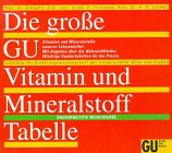 Stock image for Die groe GU Vitamin- und Mineralstoff - Tabelle for sale by medimops