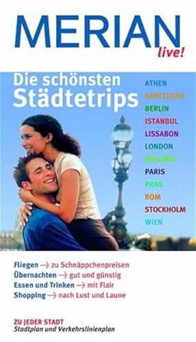 Beispielbild fr Die sch nsten Städtetrips: Athen. Barcelona. Berlin. Istanbul. Lissabon. London. Mailand. Paris. Prag. Rom. Stockholm. Wien. Fliegen zu . jeder Stadt - Stadtplan und Verkehrlinienplan zum Verkauf von WorldofBooks