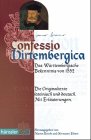 Stock image for Confessio Virtembergica. Das Wrttembegische Bekenntnis von 1552 for sale by medimops