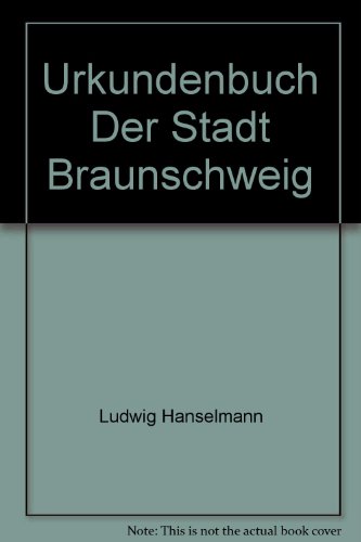 9783775260152: Urkundenbuch der Stadt Braunschweig