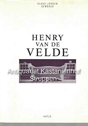 Stock image for Henry Van De Velde. for sale by Antiquariat & Verlag Jenior