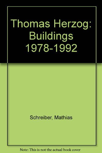 Imagen de archivo de Thomas Herzog. Bauten 1978 - 1992. Ein Werkbericht. Deutsch / englisch: Buildings 1978-1992 a la venta por medimops