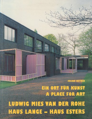 Stock image for Ludwig Mies Van Der Rohe: A Place for Art for sale by ANARTIST