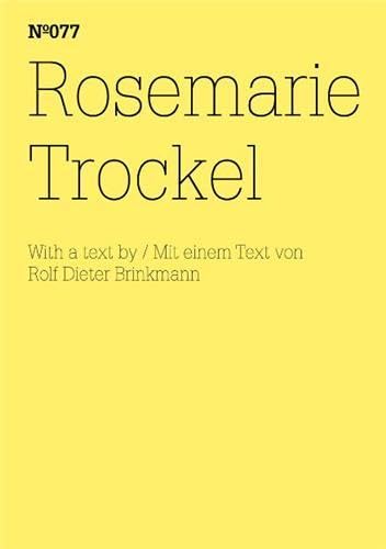 9783775729260: Rosemarie Trockel