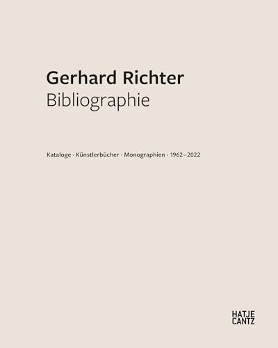 Beispielbild fr Gerhard Richter. Bibliographie (German Edition) zum Verkauf von Blackwell's