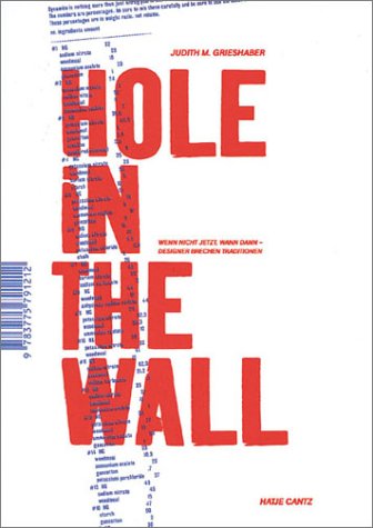 Hole in the wall, Wenn nicht jetzt, wann dann - Designer brechen Traditionen,