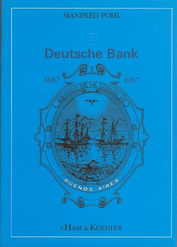Beispielbild fr Deutsche Bank 1887-1987 - Buenos Aires zum Verkauf von 3 Mile Island