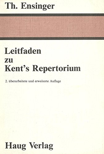 9783776005448: Leitfaden zu Kent's Repertorium