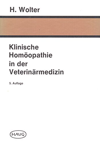 Stock image for Klinische Homopathie in der Veterinrmedizin for sale by medimops