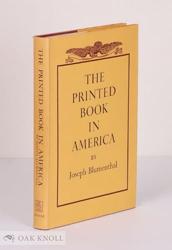 9783776202243: THE PRINTED BOOK IN AMERICA
