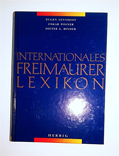 Beispielbild fr Internationales Freimaurerlexikon zum Verkauf von AwesomeBooks