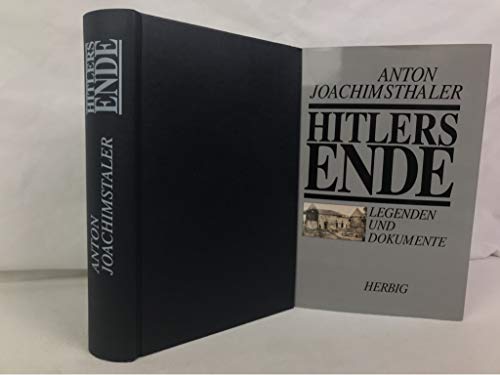 Imagen de archivo de Hitlers Ende : Legenden und Dokumente a la venta por Bernhard Kiewel Rare Books