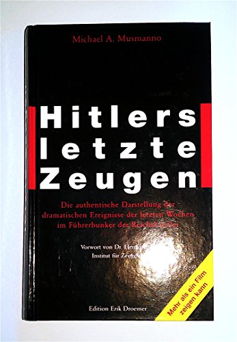 Stock image for Hitlers letzte Zeugen for sale by Wonder Book