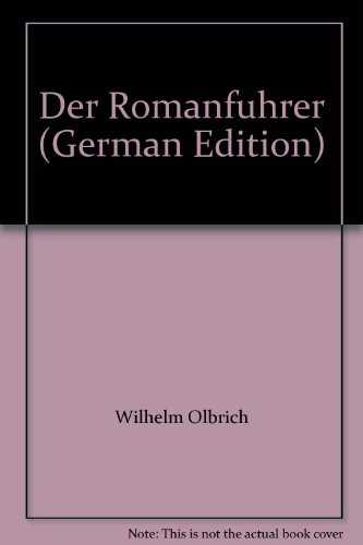 9783777252162: Der Romanführer (German Edition)