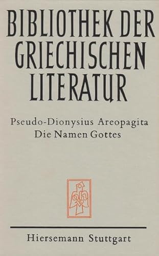 Beispielbild fr Die Namen Gottes (Bibliothek der griechischen Literatur) zum Verkauf von medimops