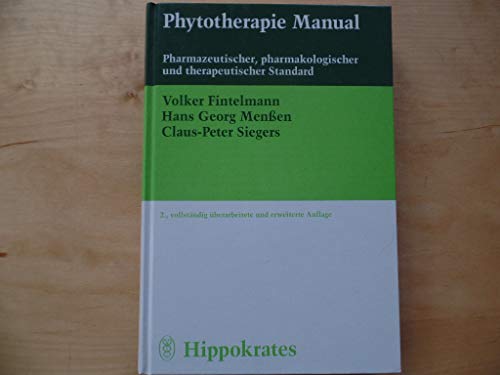 Imagen de archivo de Phytotherapie Manual Pharmazeutischer, pharmakologischer und therapeutischer Standard a la venta por Buchpark