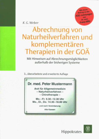 9783777313641: Abrechnung von Naturheilverfahren und komplementren Therapien in der GO