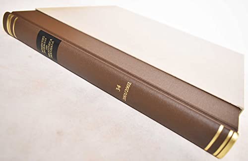Römisches Jahrbuch der Bibliotheca Hertziana: 2001/2002 - Monciatti Alessio/Sybille Ebert-Schifferer/Elisabeth Hieven ,Herausgegeben von
