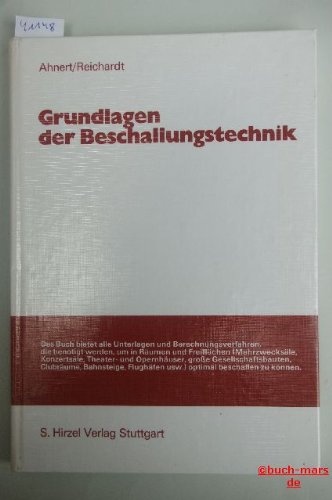9783777603735: Grundlagen der Beschallungstechnik.