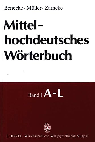 Beispielbild fr Mittelhochdeutsches Wrterbuch, 5 Bnde. zum Verkauf von Antiquariat Bernhardt