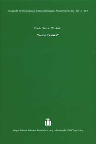 Beispielbild fr Was ist Denken? [Vortrag, gehalten in der Plenarsitzung am 14. November 2003], zum Verkauf von modernes antiquariat f. wiss. literatur