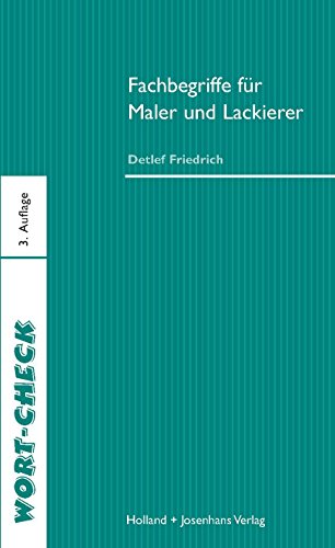 9783778252512: Fachbegriffe fr Maler und Lackierer