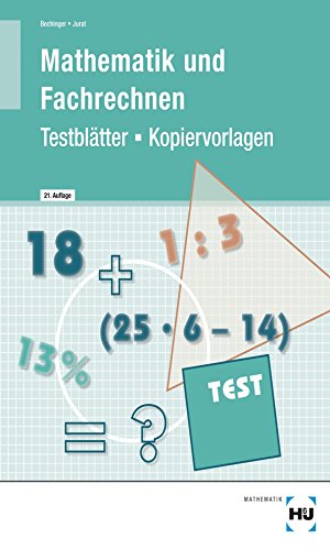 9783778276044: Testbltter/Kopiervorlagen Mathematik und Fachrechnen