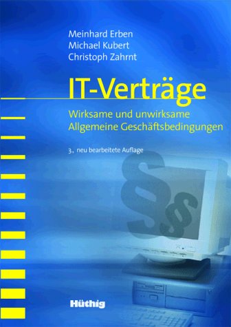 Imagen de archivo de IT-Vertrge: Wirksame und unwirksame Allgemeine Geschftsbedingungen a la venta por medimops