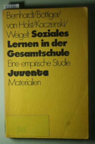 9783779906148: Soziales Lernen in der Gesamtschule. Eine empirische Studie.