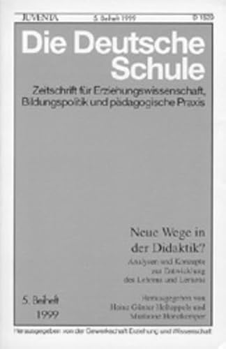 Stock image for Die Deutsche Schule, Beih.5, Neue Wege in der Didaktik? for sale by medimops