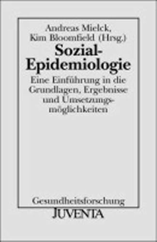 9783779911944: Sozial- Epidemiologie.