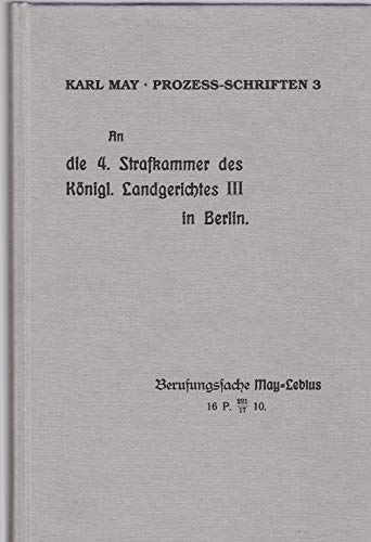 Prozess-Schriften (German Edition) (9783780230836) by May, Karl Friedrich