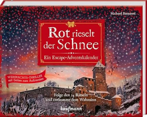 Beispielbild fr Rot rieselt der Schnee - Ein Escape-Adventskalender: Folge den 24 Rtseln und entkomme dem Wahnsinn zum Verkauf von medimops