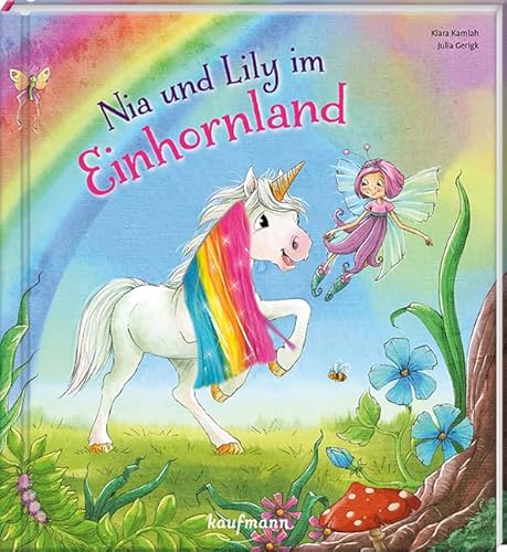 Stock image for Nia und Lily im Einhornland: Mein Streichel-Bilderbuch mit Mhne auf dem Cover for sale by medimops