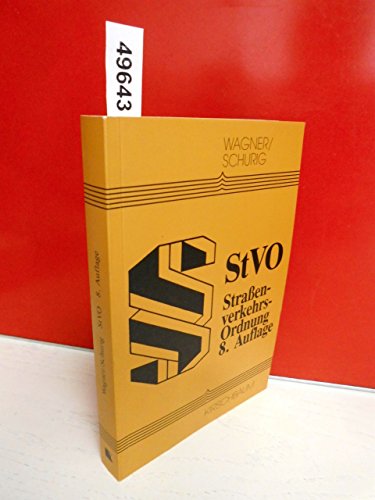 Stock image for StVO Strassenverkehrs-Ordnung for sale by Bernhard Kiewel Rare Books