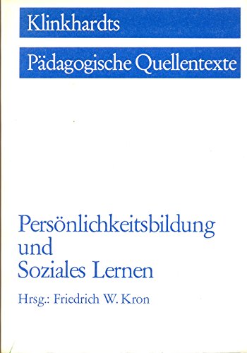 Beispielbild fr Persnlichkeitsbildung und Soziales Lernen zum Verkauf von medimops