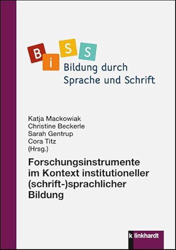 Imagen de archivo de Forschungsinstrumente im Kontext institutioneller (schrift-)sprachlicher Bildung -Language: german a la venta por GreatBookPrices