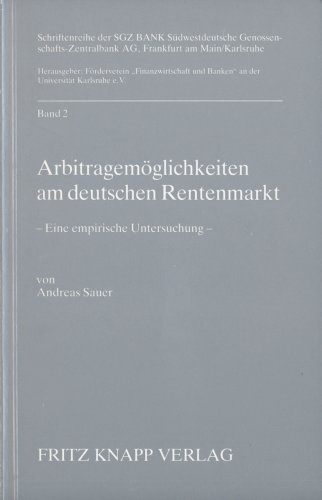 9783781904415: Arbitragemglichkeiten am deutschen Rentenmarkt. Eine empirische Untersuchung