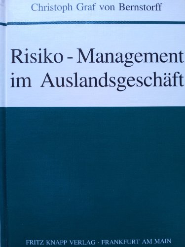 9783781904873: Risiko-Management im Auslandsgeschäft (German Edition)