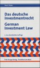 9783781928473: Das deutsche Investmentrecht /German Investment Law. Deutsch-Englische Textausgabe