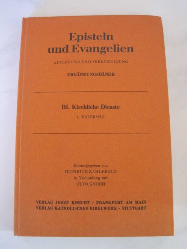 Beispielbild fr Episteln und Evangelien, Auslgeung und Verkndigung, Ergnzungsbnde zum Verkauf von Versandantiquariat Felix Mcke