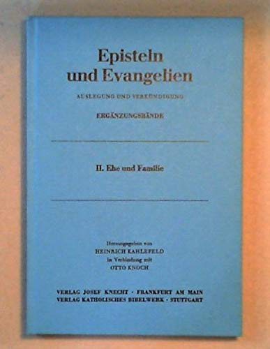 9783782003551: Episteln und Evangelien Auslegung und Verkndigung Ergnzungsbnde - Heinrich Kahlefeld
