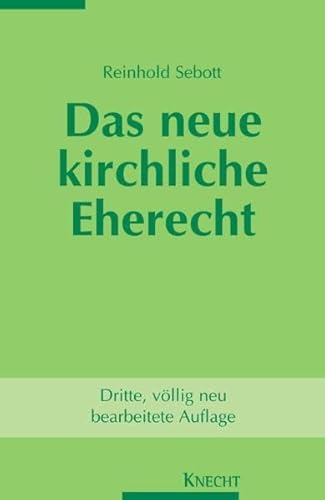 Stock image for Das neue kirchliche Eherecht for sale by medimops