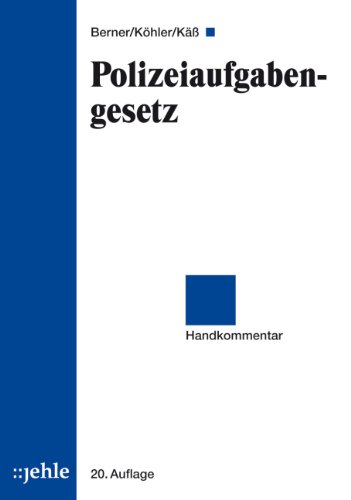 Stock image for Polizeiaufgabengesetz: Handkommentar for sale by medimops