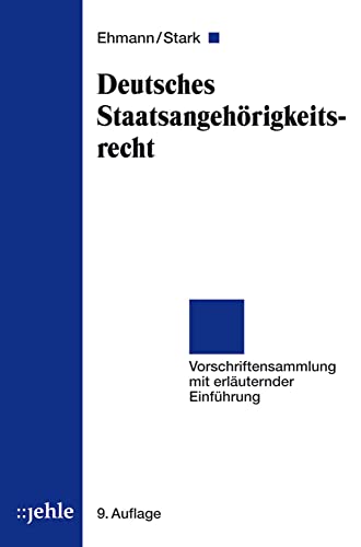 Beispielbild fr Deutsches Staatsangehrigkeitsrecht -Language: german zum Verkauf von GreatBookPrices