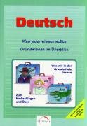 Beispielbild fr Deutsch. Grundwissen im berblick: Was jeder wissen sollte. Was wir in der Grundschule lernen zum Verkauf von medimops