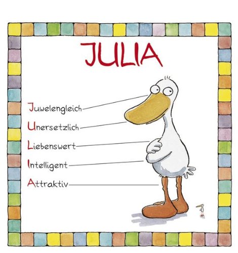 Beispielbild fr Namenskalender "Julia" zum Verkauf von medimops